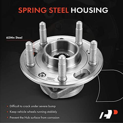 Par [2] Rodamiento de Rueda Delantera Trasera Hub Asamblea Compatible - Chevy Equinox Impala Malibu GMC Terrain Cadillac CTS XTS Buick LaCrosse Regal # 513288