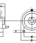 SUCPAS207-23-PBT Rodamiento Termoplástico Stainless Steel con Base Roscada 1 3/8 - Comprar Rodamientos online - Envío rápido EEUU