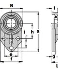 UCFB204 Bearing 20mmThree bolt Flanged Mounted Bearing - Comprar Rodamientos online - Envío Rápido EEUU
