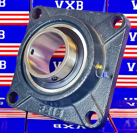 2 7/16inch Bearing UCF212-39 + 4-Bolt Flanged Housing Mounted - Achetez des Roulements en ligne - Livraison rapide aux Etats-Unis