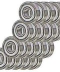 20-Pack 606ZZ Bearings 6x17x6mm - Shielded - Miniature - Acheter des Roulements en ligne - Livraison rapide aux Etats-Unis