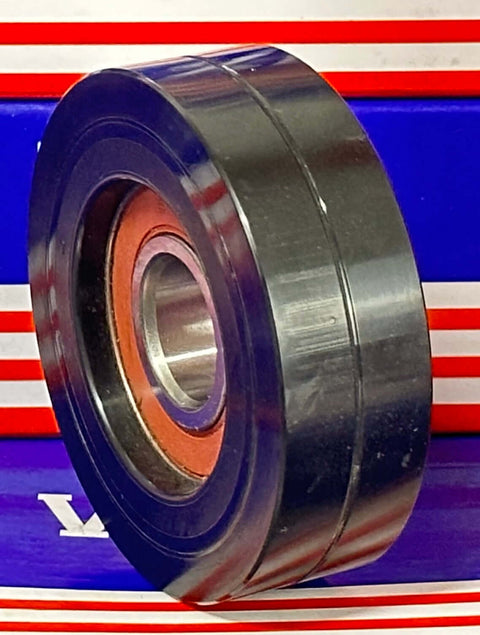 20x75x24mm Polyurethane Wheel Roller Bearing - Black Tire Sliding Guide - Buy Bearings online - Fast US Shipping