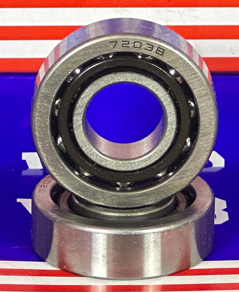 2-Pack Angular Contact Bearings 7203B 17x40x12mm - Achetez des Roulements en ligne - Livraison rapide aux Etats-Unis