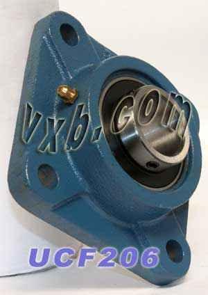 30mm Bearing UCF206 + Square Flanged Cast Housing Mounted Bearing - Achetez des Roulements en ligne - Livraison rapide aux Etats-Unis