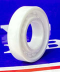 6901 Full Complement Full Ceramic ZrO2 Bearing 12x24x6mm showcased against a vibrant blue background.