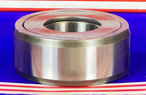 NAST30ZZUU Track Needle Roller Shielded Bearing 30x62x25mm shown on a colorful background.