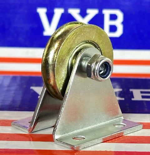 Roulement de 64mm alésage - Poulie à câble en acier de 32mm - Support triangulaire 2L