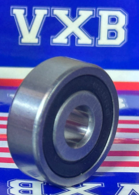 Wholesale 1000-Pack 639-2RS Ball Bearing from VXB, showing side view with black rubber seal and chrome steel finish.