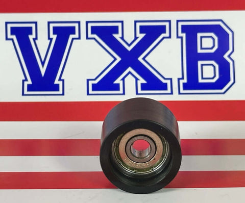 6x25x18mm Flat Type Bearing Wheel Roller Bearing - Tire front view with VXB logo backdrop