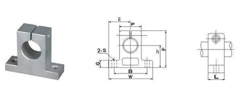 40mm Shaft Support Pillow Block Supporter - Achetez des roulements en ligne - Livraison rapide aux Etats-Unis
