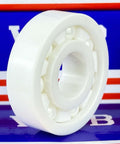 6304 ZrO2 Full Ceramic Ball Bearing displayed against a colorful background, highlighting the ceramic structure.