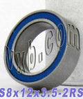8x12 Roulement Sealed  8x12x3.5 Stainless Steel Miniature - Achetez des Roulements en ligne - Livraison rapide aux Etats-Unis