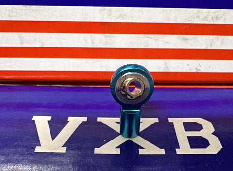 Embout de tige femelle 3mm Bleu PHS3 Right Hand Mini Heim Joint mettant en valeur son design compact et son articulation souple.