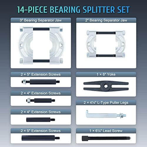 Kit d'extraction et de séparation de roulements - Capacité de 5 Ton - Acheter des roulements en ligne - Livraison rapide aux États-Unis
