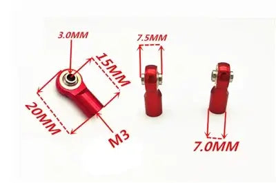 Femelle Embout de Tige 4mm Rouge PHS4 Droite Mini Heim Joint - Achetez des Roulements en ligne - Livraison rapide aux Etats-Unis