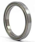 10x15x3mm Non Standard Ball Bearing - Shielded, viewed from the side, showcasing the sleek metallic shield design.