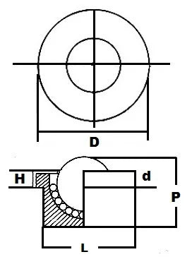 NMBT-1 CS Solid Machined Ball Transfer Unit 1 Main Ball USA Bearing - Acheter des roulements en ligne - Livraison rapide aux États-Unis