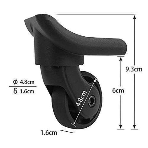 Paire de Roues de Remplacement 48mm pour Spinner Bagage Valise Réparation - Achetez des Roulements en ligne - Livraison rapide aux Etats-Unis