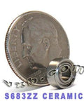 S683ZZ Hybrid Ceramic ABEC-5 Bearing Stainless Steel Shielded 3x7x3mm - Achetez des Roulements en ligne - Livraison rapide aux Etats-Unis