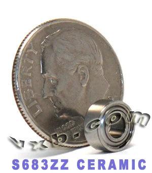 S683ZZ Hybrid Ceramic ABEC-5 Bearing Stainless Steel Shielded 3x7x3mm - Achetez des Roulements en ligne - Livraison rapide aux Etats-Unis