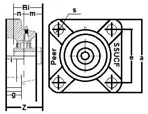 40mm Stainless Steel Flange Unit 4-Bolt Bore 40mm Mounted Bearing - Achetez des Roulements en ligne - Livraison rapide aux Etats-Unis