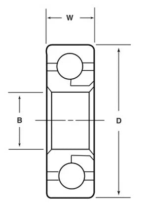 VR1640 Roulement à billes 1/2" x " x " Heavy Duty - Achetez des roulements en ligne - Livraison rapide aux Etats-Unis
