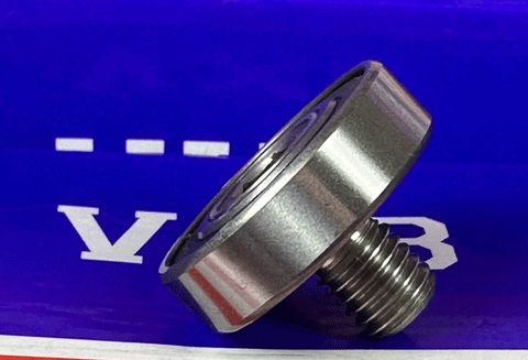 Cuscinetto della camma - Bullone di lunghezza M10 x 12mm - 20x42x12mm - Foro esagonale su sfondo blu.