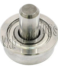 1/2" Flanged Bearing - 3/16 diameter integrated 1/2 Axle, durable design for smooth operation.