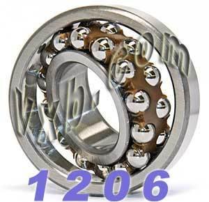 1206 Cuscinetto a sfera autoallineante 30x62x16mm - Comprare Cuscinetti online - Spedizione veloce in Italia