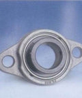 12mm Stainless steel Flange Bearing SSUFL001 Eccentric Collar Locking Two-Bolt Flange image showing the bearing unit.