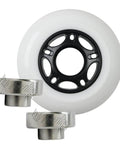 Set di ruote bianche per bagagli da 1/4" ID 3.14"80mm) OD - Acquistare cuscinetti online - Spedizione veloce in Italia