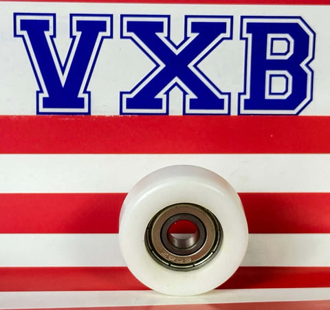 CuscinettoID 8mm  - Ruota in plastica bianca 34mm  8x34x13mm - Acquistare cuscinetti online - Spedizione veloce in Italia