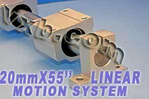 Albero lineare 20mm 55 2 unità di scorrimento 2 supporti dell'albero Linear Motion - Acquista cuscinetti online - Spedizione rapida in Italia
