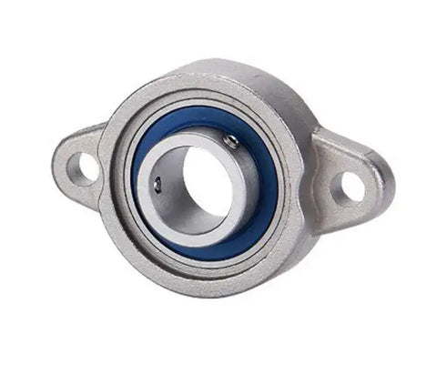 20mm Miniature Flanged Block Stainless Steel Mounted Bearing with rust-resistant features and compact design.