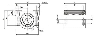 20mm Slide Unit Ball Bushing Block Linear Motion - Acquista cuscinetti online - Spedizione veloce in Italia