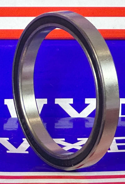 6708-2rs Sealed Metric Slim Bearing 40x50x6mm side view showing durable steel construction and rubber seals.