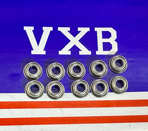 10-Pack cuscinetti Shielded flangiati MF84ZZ 4x8x3 in miniatura - Acquistare cuscinetti online - Spedizione veloce in Italia