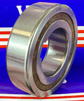 CSK40PP One-Way Bearing - Keyway Sprag Freewheel Backstop Clutch close-up view with metal finish on colorful background