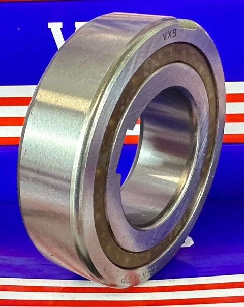 CSK40PP One-Way Bearing - Keyway Sprag Freewheel Backstop Clutch close-up view with metal finish on colorful background