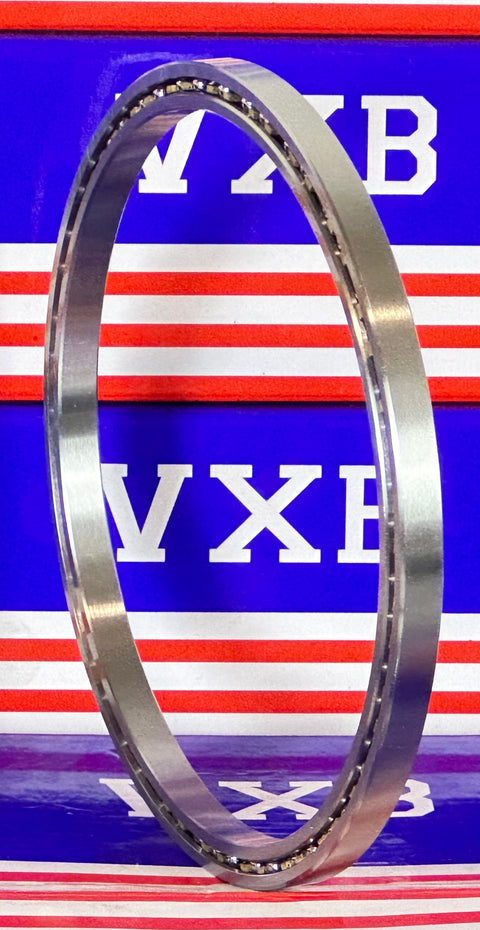 Slim Thin Section Ball Bearing 4" x 4-1/2" x 1/4" VA040CP0 displayed against a colorful background.