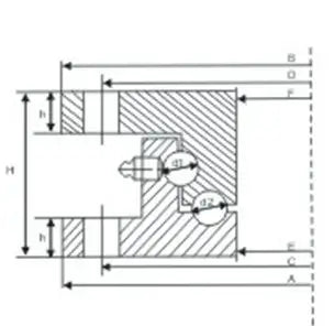 40 Ton Heavy Duty 43 inch diametro Extra Large Turntable Bearing - Acquista cuscinetti online - Spedizione veloce in Italia