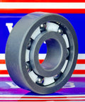 6304 Full Ceramic Bearing 20x52x15mm Silicon Carbide SiC on a colorful background
