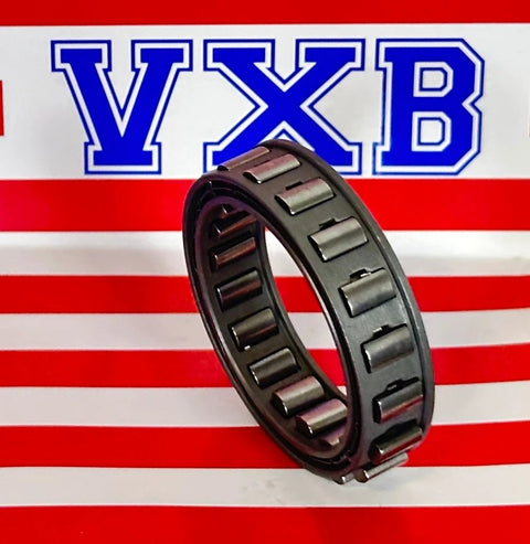 Close-up of a DC4127 Steel Sprag One-Way 41.275x57.935x13.5mm Clutch Bearing with VXB branding on red and white background.