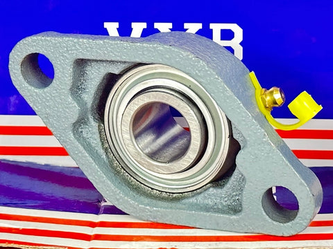 Cuscinetto 20mm UCFL204 + 2 bulloni flangiati per alloggiamento montato - Acquista cuscinetti online - Spedizione veloce in Italia