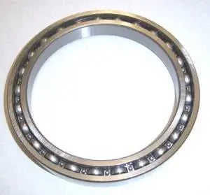 6818 Bearing 90x115x13 Open showing chrome steel material with visible steel balls and cage.