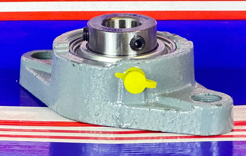 Cuscinetto 5/8 UCFL202-10 + cuscinetto montato su alloggiamento flangiato a 2 bulloni - Acquista cuscinetti online - Spedizione veloce in Italia