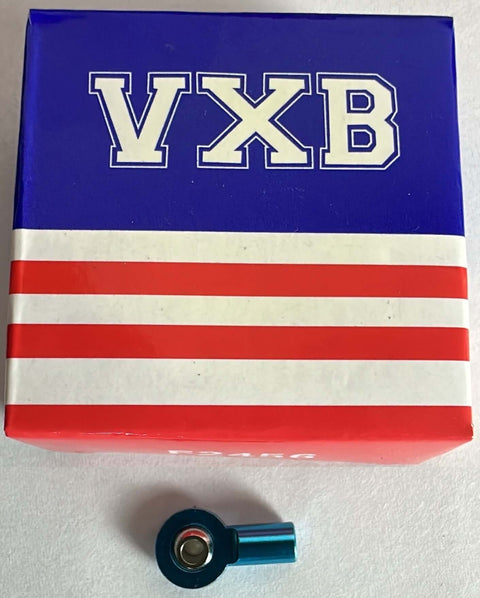 Femmina Rod End 3mm Blu PHS3 Mano destra Mini Heim Joint accanto all'imballaggio.