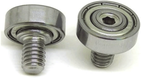 Mini Cam Follower 3x7x3mm Ball Bearing - M3 4mm Bolt con design stainless steel e cuscinetto a sfera di precisione.