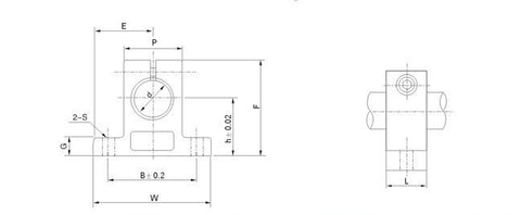 Sostenitore del blocco cuscinetto di supporto dell'albero 8mm - Acquistare cuscinetti online - Spedizione rapida in Italia