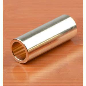 Brass Linear Motion 8mm Bushing 8x11x30mm close-up on wooden surface, showing cylindrical shape and smooth finish